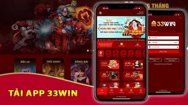 Hướng dẫn thực hiện tải app 33win