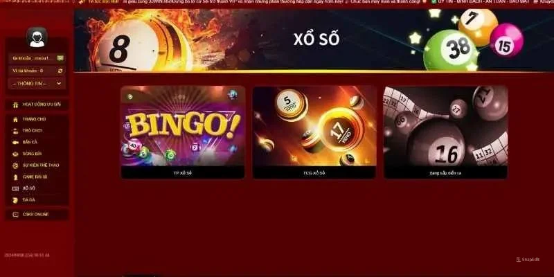 Khám phá sảnh xổ số 33win